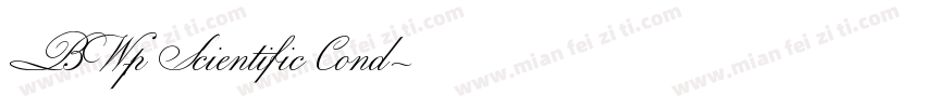 BW7p Scientific Cond字体转换